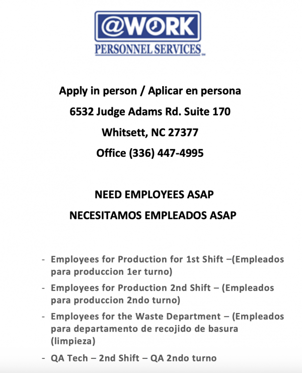 at work jobs